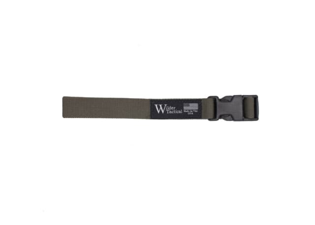 Wilder Tactical 1in Webbing Leg Strap Plastic Buckle Right Hand Ranger Green One Size