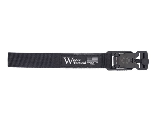 Wilder Tactical 1in Webbing Leg Strap V Buckle Right Hand Black One Size