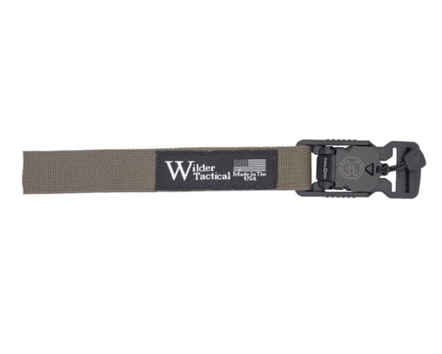 Wilder Tactical 1in Webbing Leg Strap V Buckle Right Hand Ranger Green One Size