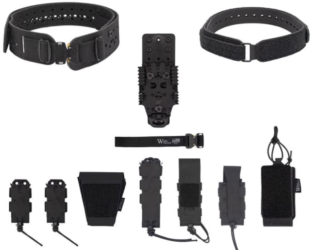 Wilder Tactical Hitman Gear Charlie Truform Full Le Belt Package - Women's Qls Receiver Cobra Fm Black Xs-Lg 26-40