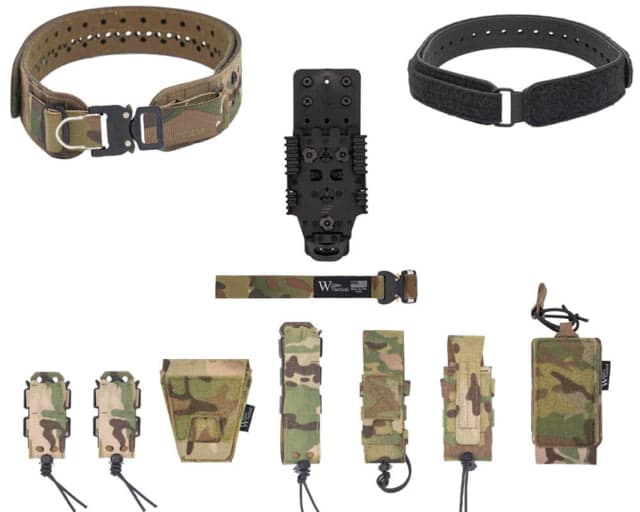 Wilder Tactical Hitman Gear Charlie Truform Full Le Belt Package - Women's Qls Receiver Prostyle D-Ring Multicam Xs-Lg 26-40