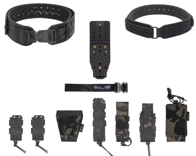 Wilder Tactical Hitman Gear Charlie Truform Full Le Belt Package - Women's Mhp Adapter Plastic Buckle Multicam Black Xs-Lg 26-40