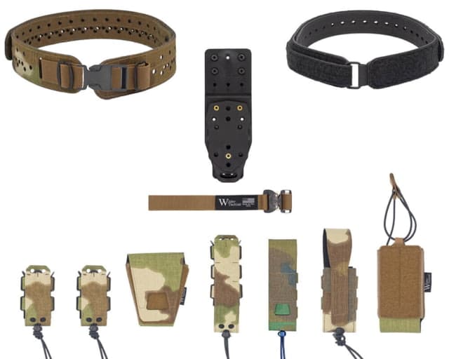 Wilder Tactical Hitman Gear Charlie Truform Full Le Belt Package - Women's Mhp Adapter Plastic Buckle Nemesis Woodland Xs-Lg 26-40