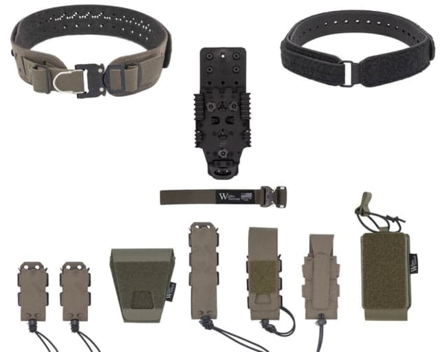 Wilder Tactical Hitman Gear Charlie Truform Mid Le Belt Package - Women's Qls Receiver Prostyle D-Ring Ranger Green Xs-Lg 26-40