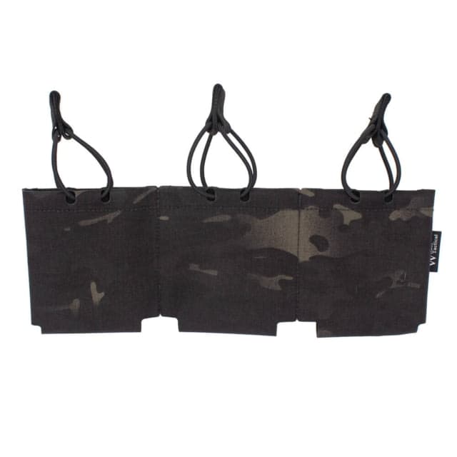 Wilder Tactical HITMAN GEAR SlickMag Triple .308 Pocket Placard Fight Light Malice Clips Multicam Black