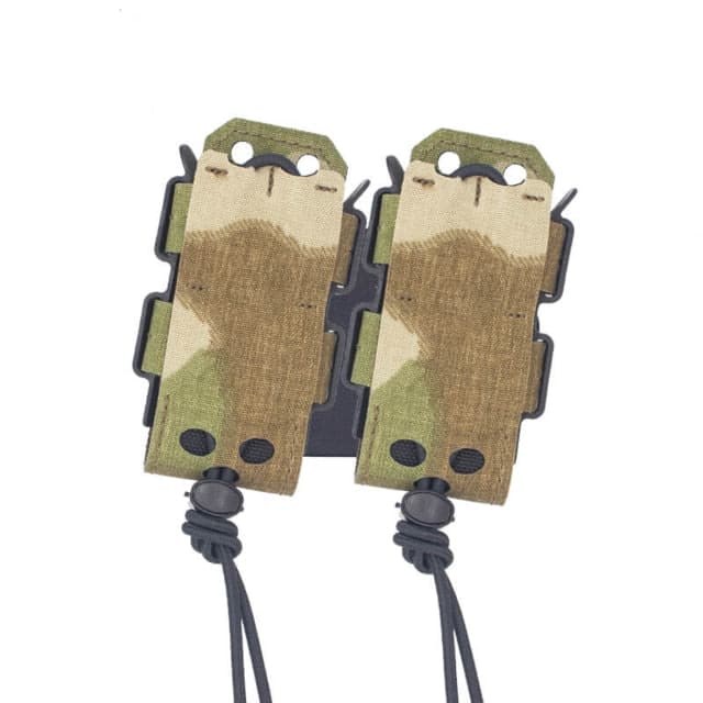 Wilder Tactical Urban Assault Standard Rotating Double Pistol Magazine Pouch UAB Clip Nemesis Woodland