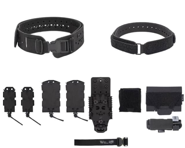 Wilder Tactical Hitman Gear Charlie Truform Belt Full Elite Kit - Women's Qls Receiver Plastic Buckle Black Xs-Lg 26-40