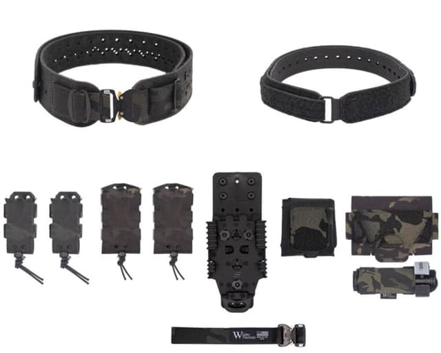 Wilder Tactical Hitman Gear Charlie Truform Belt Full Elite Kit - Women's Qls Receiver Cobra Fm Multicam Black Xs-Lg 26-40