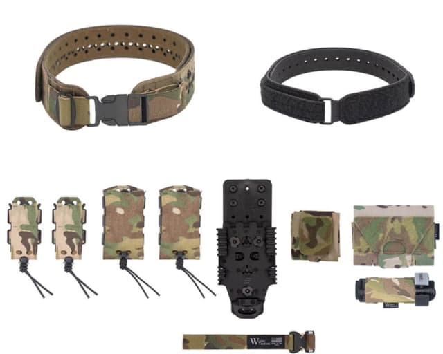 Wilder Tactical Hitman Gear Charlie Truform Belt Mid Elite Kit - Women's Qls Receiver Plastic Buckle Multicam Xs-Lg 26-40