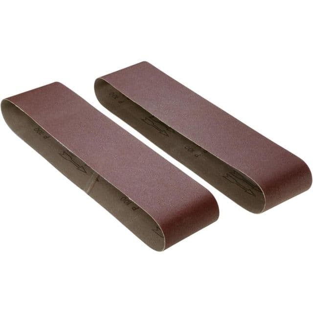 Woodstock 6in x 48in 80 grit Aluminum Oxide Sanding Belt 2 pk.