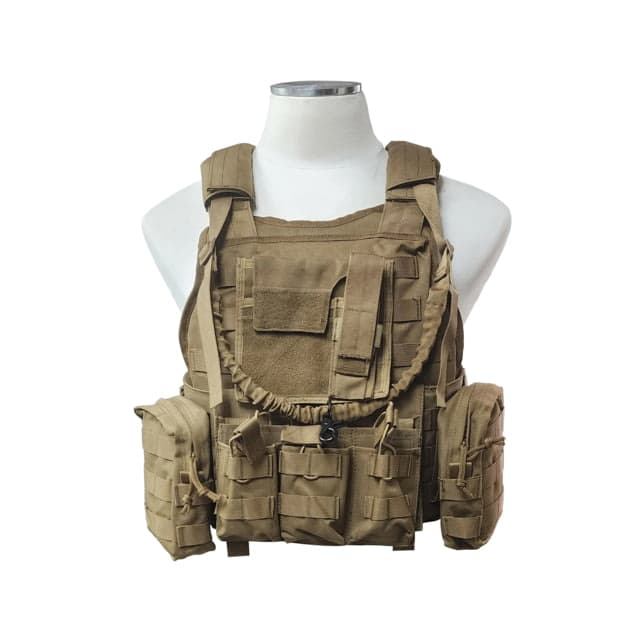 XTS Tactical Vest Plate Carrier Flat Dark Earth Tan AL 002TN