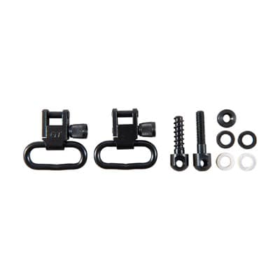 Grovtec Us Rifle Sling Swivel Sets - 1'''', Kit Incl Swivels W/Mach Screw Frt Stud,wood Scrw Rr Stud