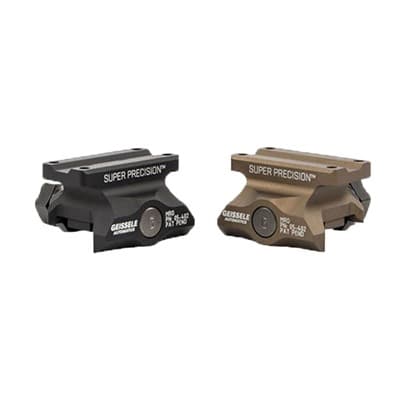 Geissele Automatics Super Precision Trijicon Mro Mounts - Absolute Co-Witness Black Mro Mount