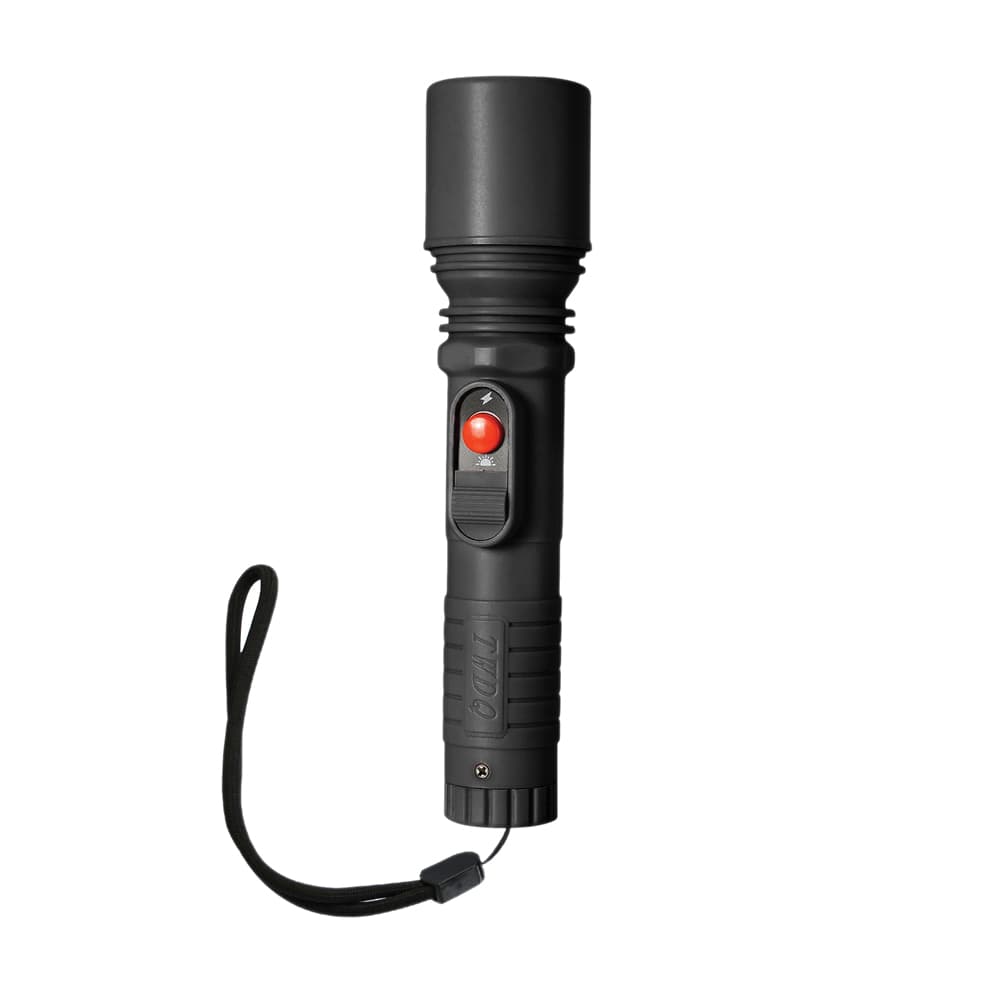 Guard Dog Inferno 1.50" X 7.20" Rechargeable Stun Gun W/Flashlight, Black