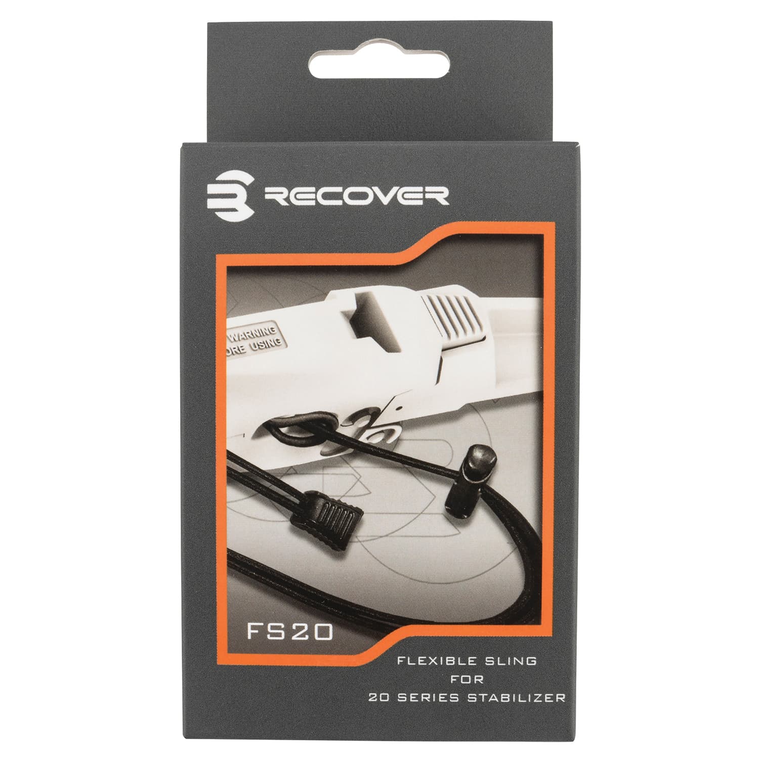 Recover Tactical FS20 Minimalist Elastic Sling for 20/20, Black - FS2001