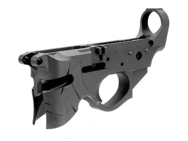 Sharps Bros. Overthrow AR-15 Stripped Lower w/ Open Mag Well Helmet Design - SBLR07