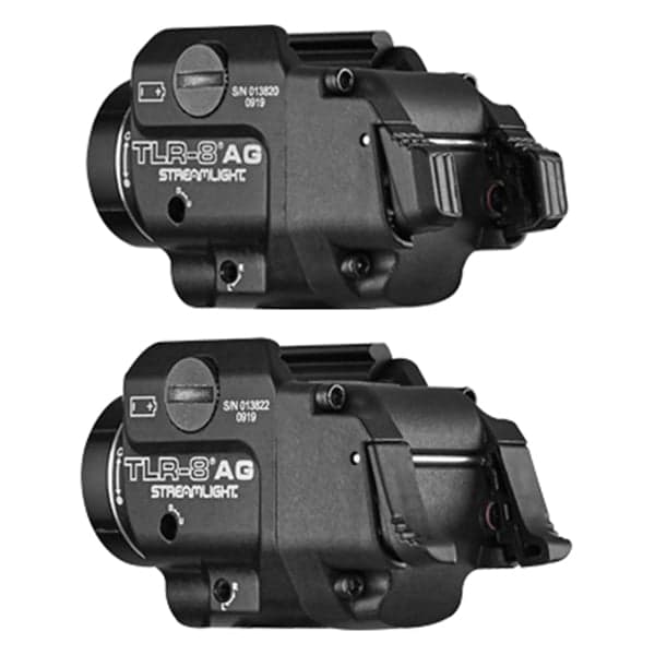 Streamlight TLR-8 A G Flex 500 lm LED Compact Tactical Low-Profile Weapon Light w/ Green Laser and Rear Switch, Black - 69434