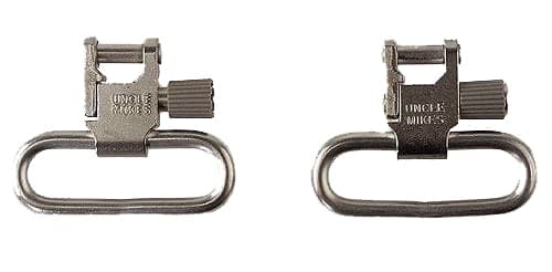 Uncle Mike's 1" Quick Detach Sling Swivel, Nickel Plated - 10022