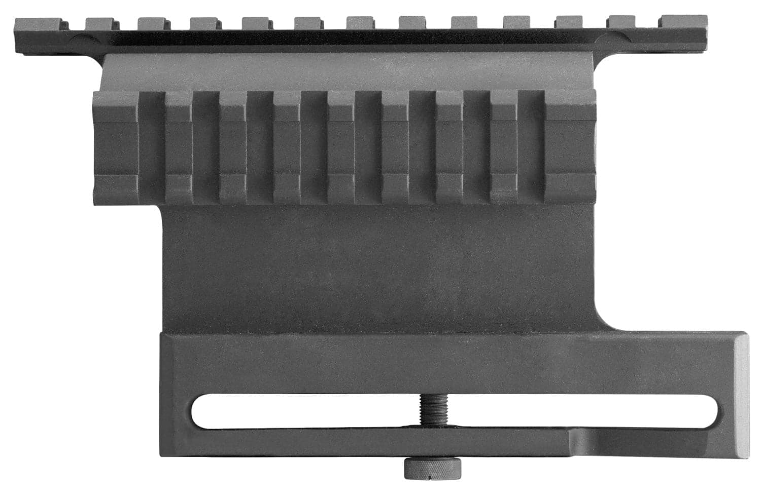 Aim Sports Inc Aim Sports Aluminum Double Side Picatinny Rail Mount, Anodized Black - Mk007