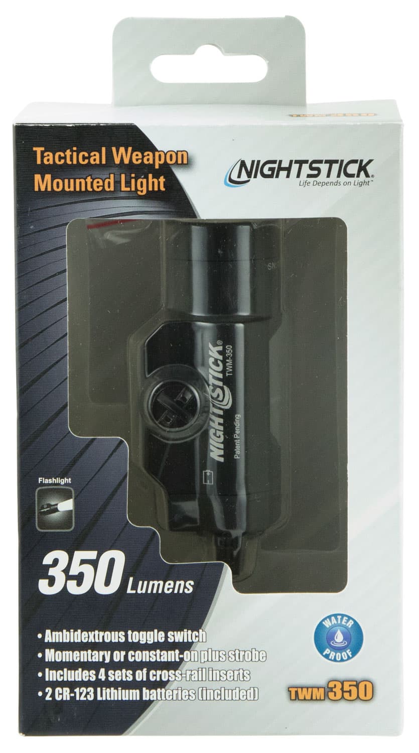 Nightstick 350 Lumen Cree LED Weapon Light, Black - TWM-350
