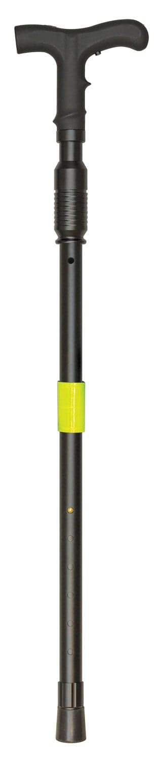 PS Products Zap Covert Cane 1 MV Extreme Voltage Concealed Stun Device w/ Flashlight, Black - ZAPCOVERTCAN