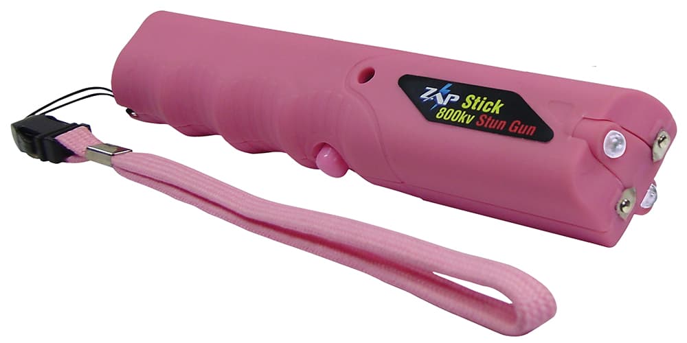 Zap Ps Products Zap 0.8 Mv 9 Oz Portable Stun Gun/Flashlight, Pink - Zapstk800fp