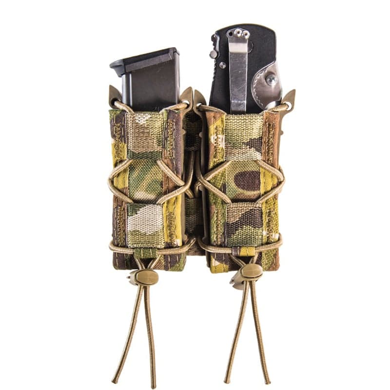 High Speed Gear 13PT12/Taco Double Pistol Magazine Pouch, Multi-Camo - 13PT12MC