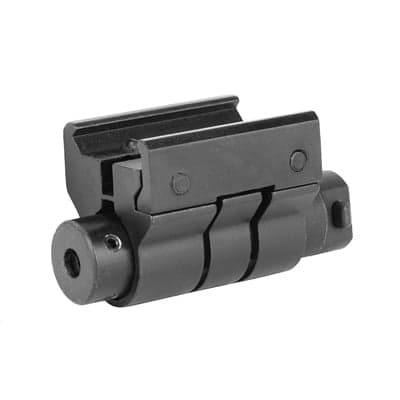Ncstar Red Laser W/ Weaver Mount Fits Most Weaver/Picatinny Rails, Black - Aprls