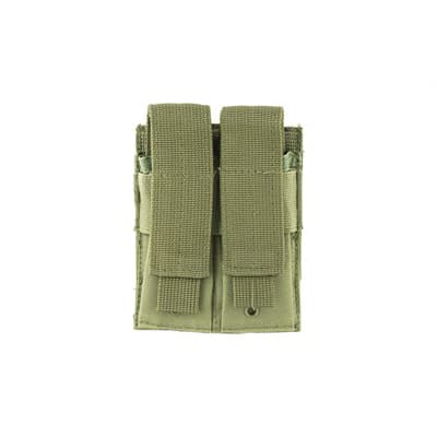 Ncstar Double Pistol Magazine Pouch Fits Two Standard Capacity Double Stack Mags, Green Nylon - Cvp2p2931g