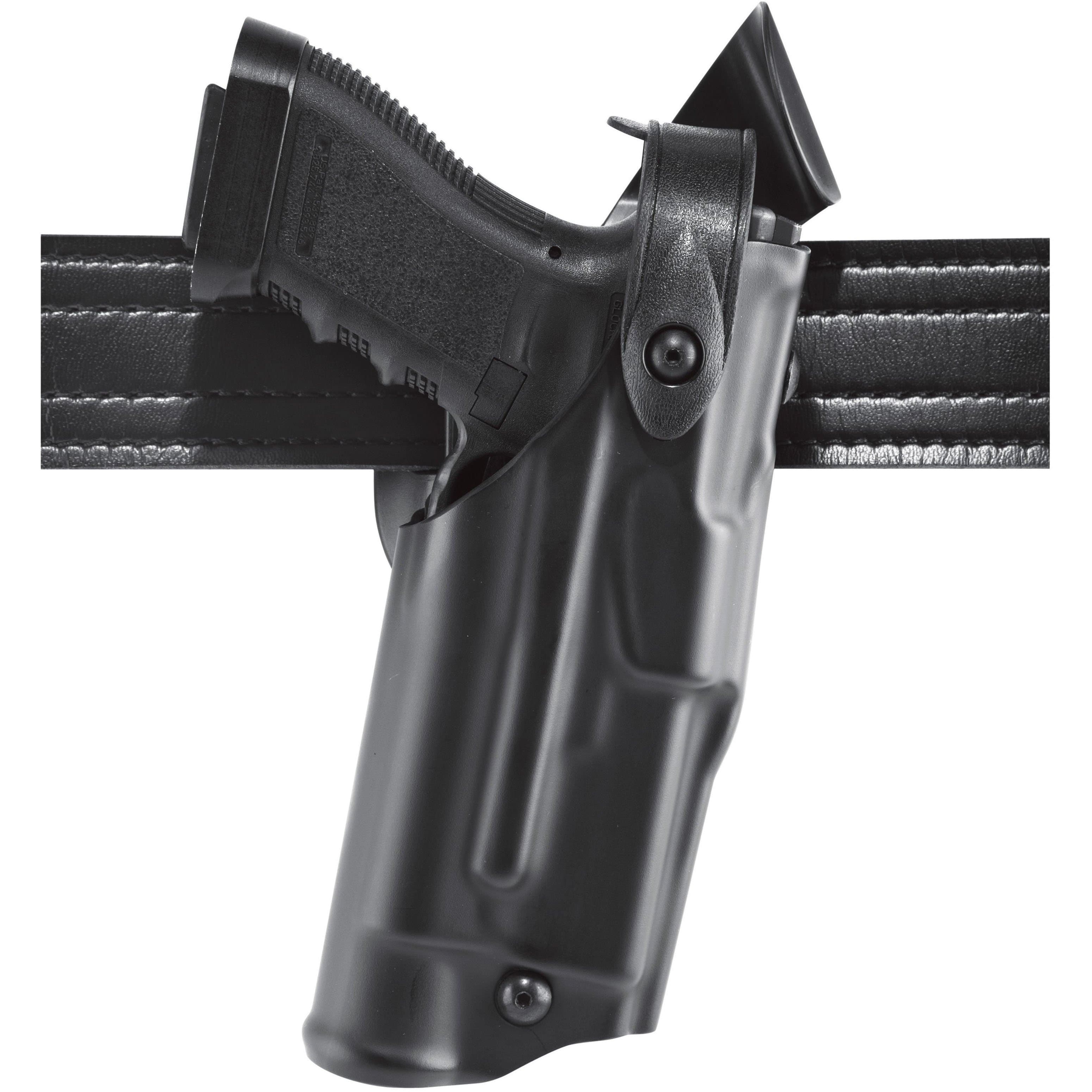 Safariland ALS/SLS Right Hand Glock 17 Mid Ride Level III Retention Duty Holster, Black - 6360-832-411