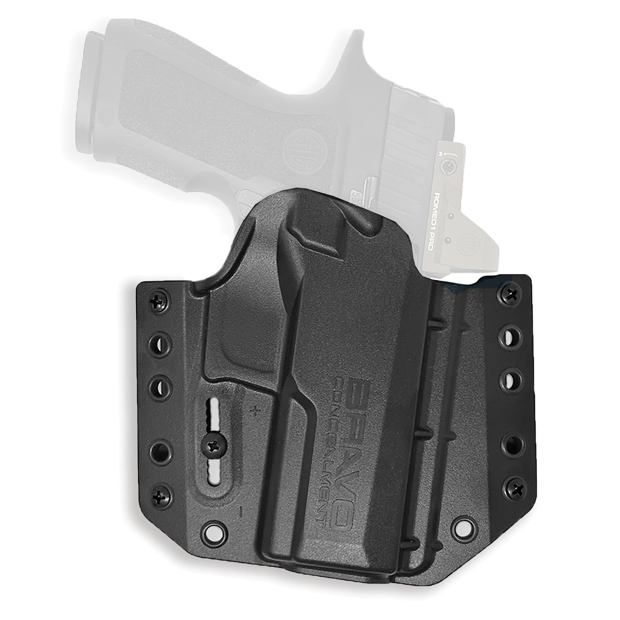 Bravo Concealment Bca Sig Sauer P320/X-Compact/Carry Owb Holster Rh Polymer Black - Secure And Comfortable Fit - Bc10-1032