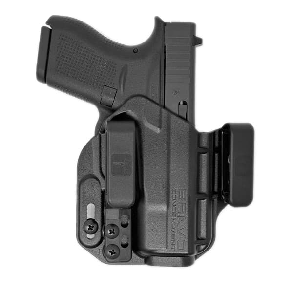 Bravo Concealment Torsion Glock G42 Iwb Holster Rh Polymer Black - Reliable And Comfortable Fit - Bc20-1033