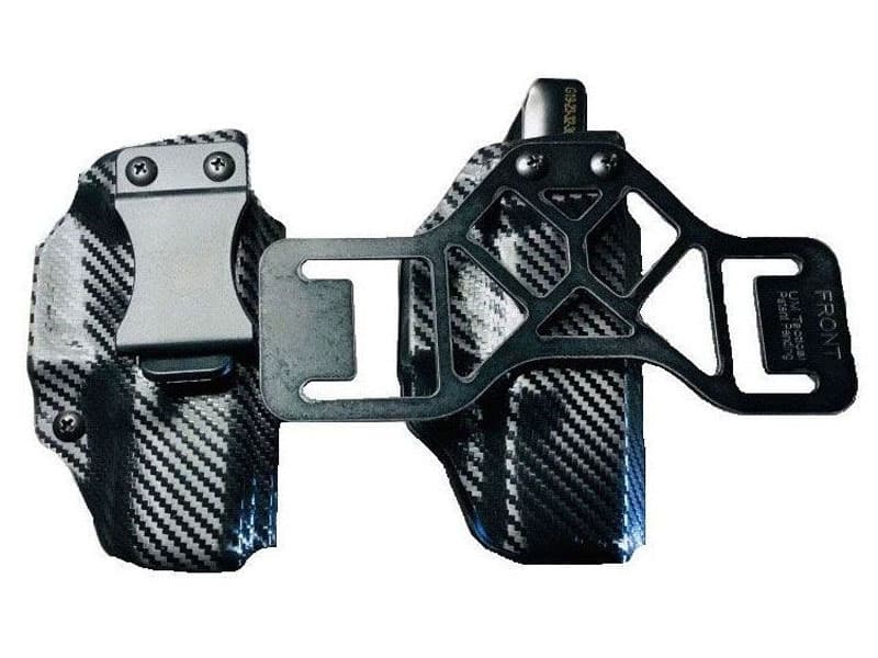 UM Tactical Qualifier Glock 17 With TLR 7 LH OWB/IWB Holster, Black - QU-GLK-19TLR7-LH